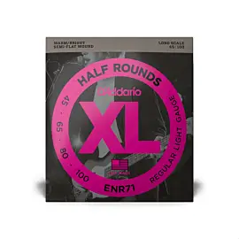 D'ADDARIO ENR71 XL HALF ROUNDS BASS REGULAR LIGHT (45-100)