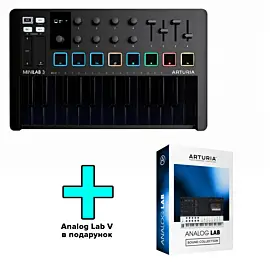 Arturia MiniLab 3 Deep Black + Arturia Analog Lab V