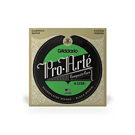 D'ADDARIO EJ25B PRO-ARTE COMPOSITE FLAMENCO BLACK NYLON