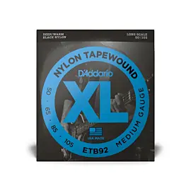 D'ADDARIO ETB92 XL NYLON TAPEWOUND BASS (50-105)