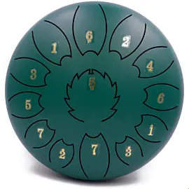 FZONE STD10I13N Green STEEL TONGUE DRUM